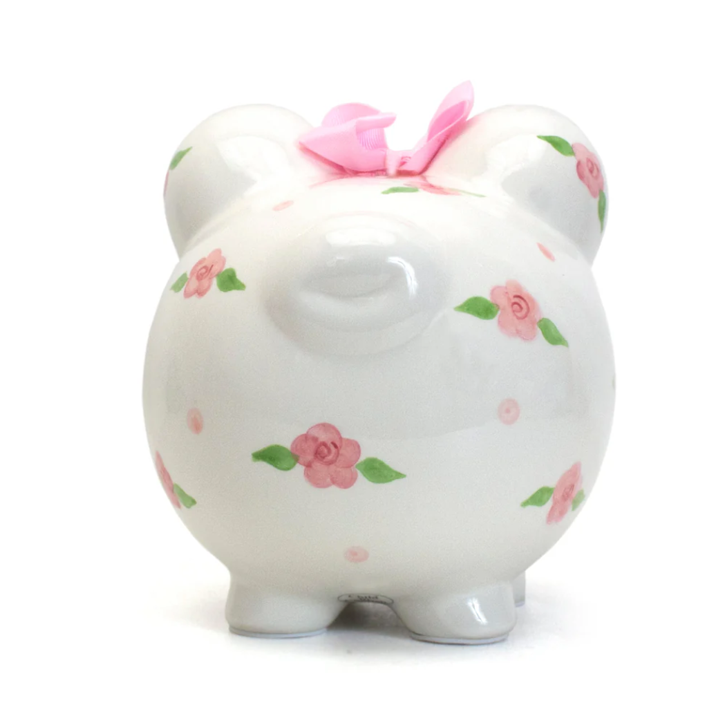 Posies And Polka Dots Piggy Bank