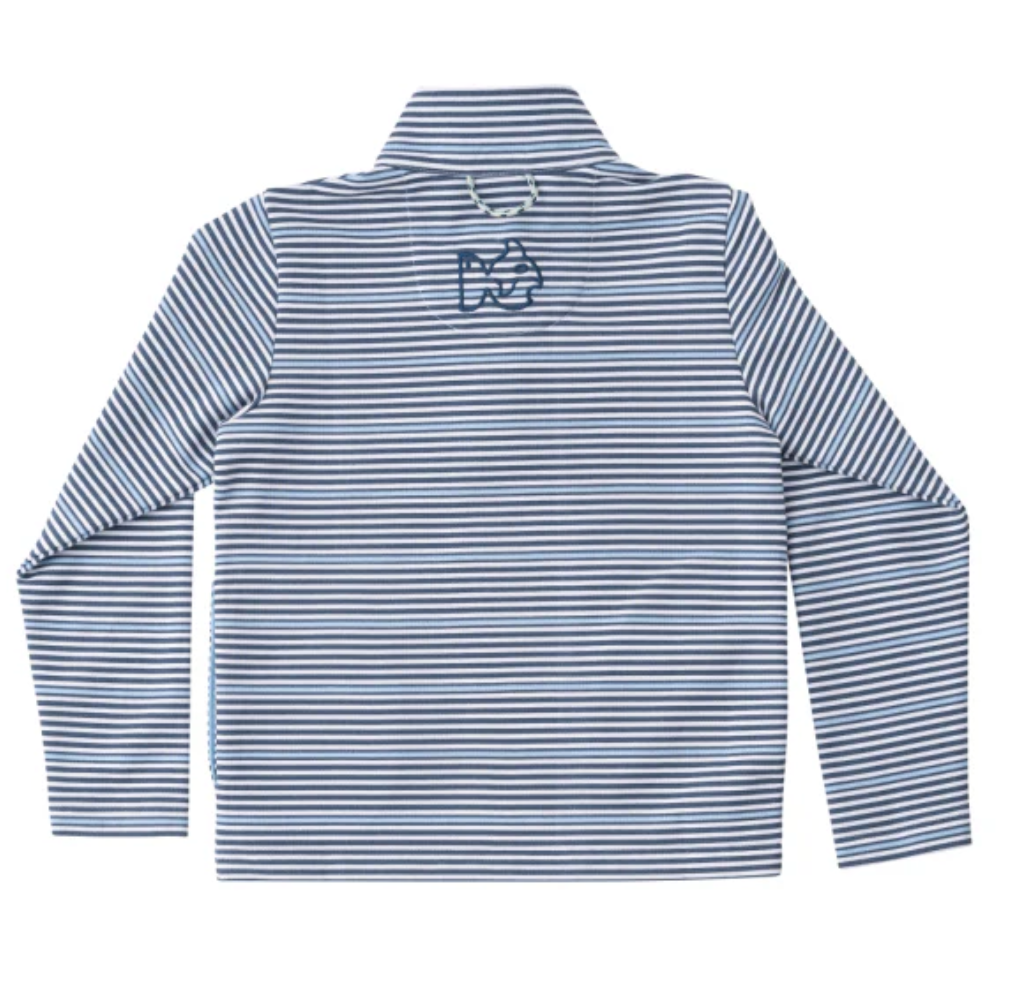 Sporty Snap Pullover Fishing Club Stripe