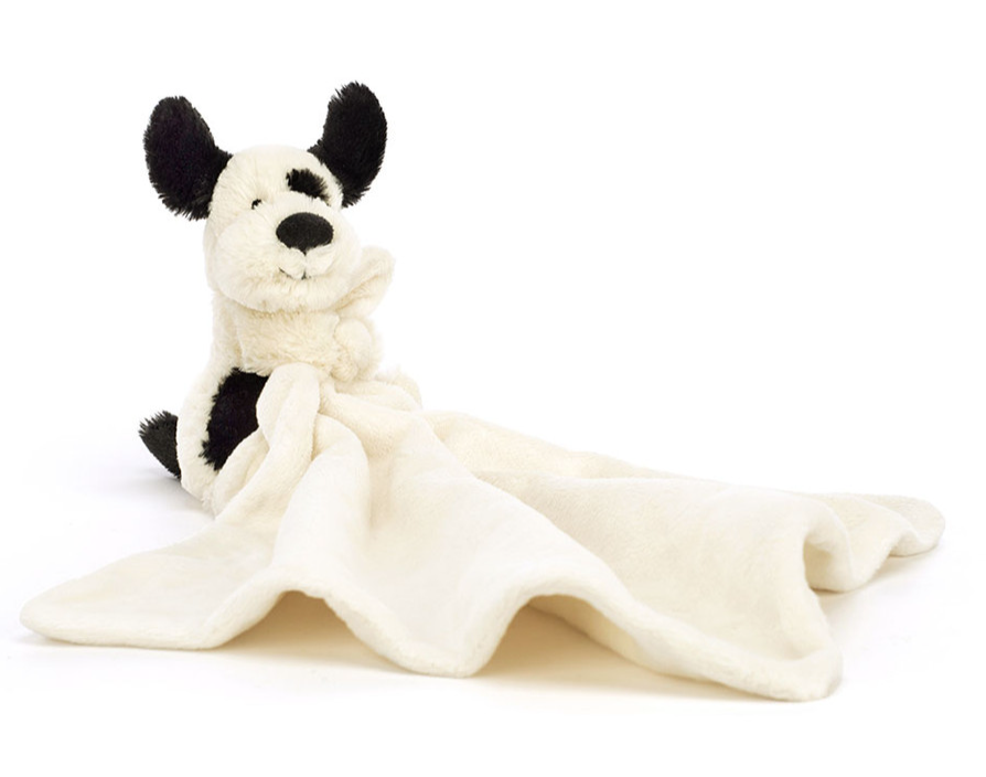 Bashful Black/Cream Bunny Soother