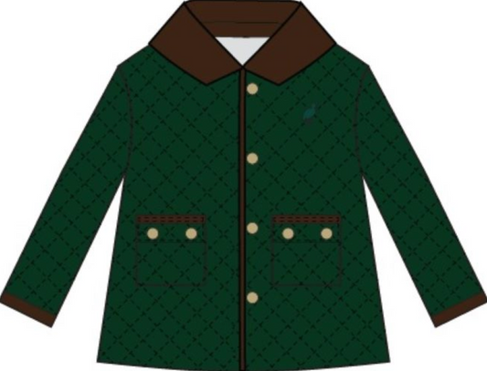 Caldwell Quilted Coat Montague Moss/Chelsea Chocolate