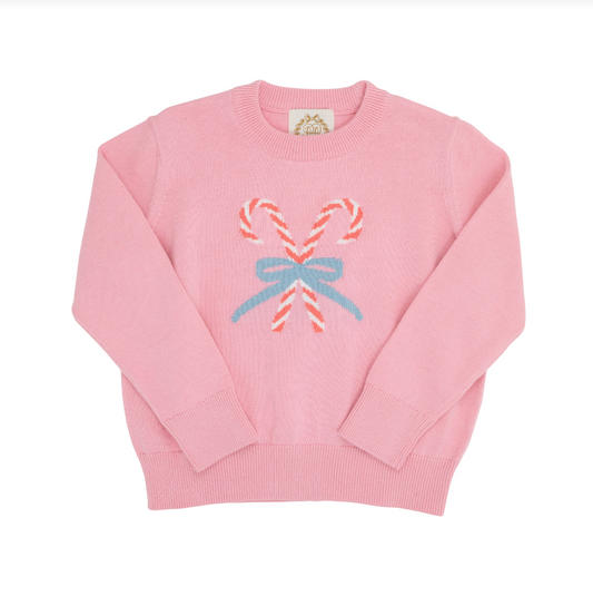 Isabelle’s Intarsia Sweater Hampton Hot Pink/ Candy Canes