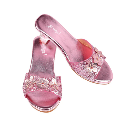 Mariona High Heel Slipper Metallic Pink