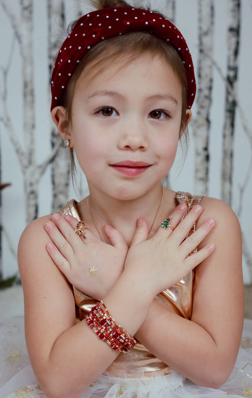 Boutique Ruby Red Bracelet Set