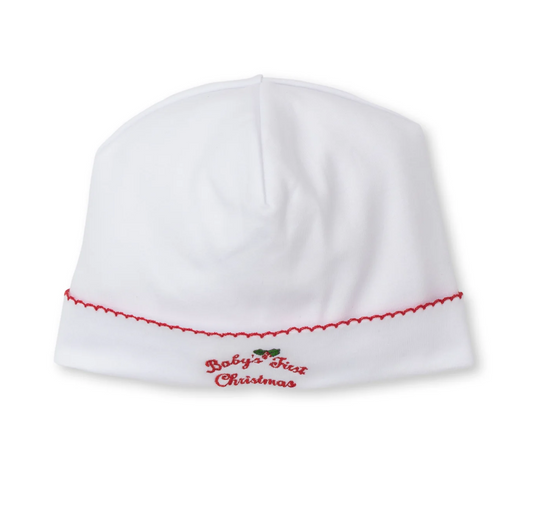 Baby's First Christmas White Hat