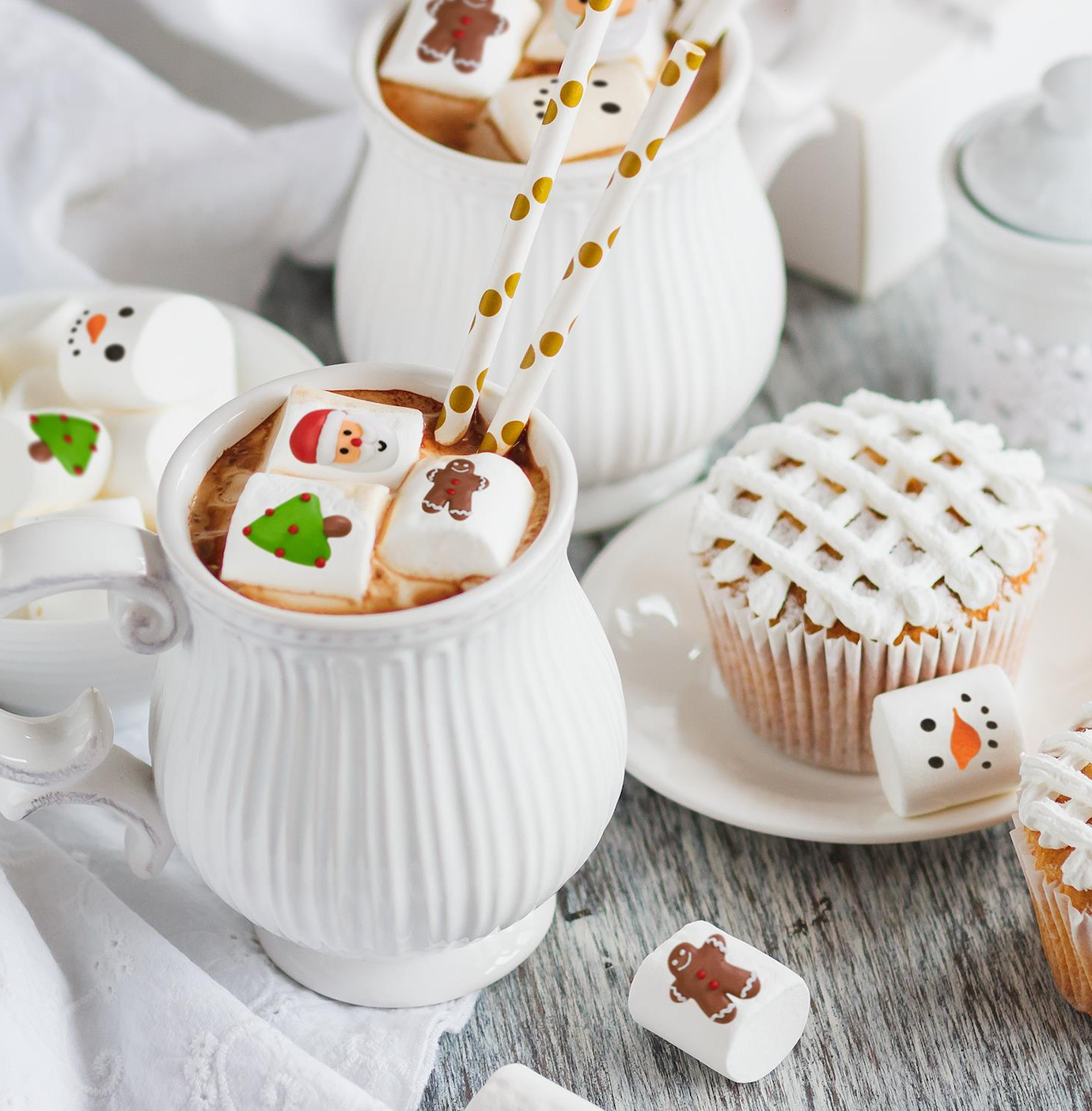 Christmas Marshmallow Candy in Gift Bag