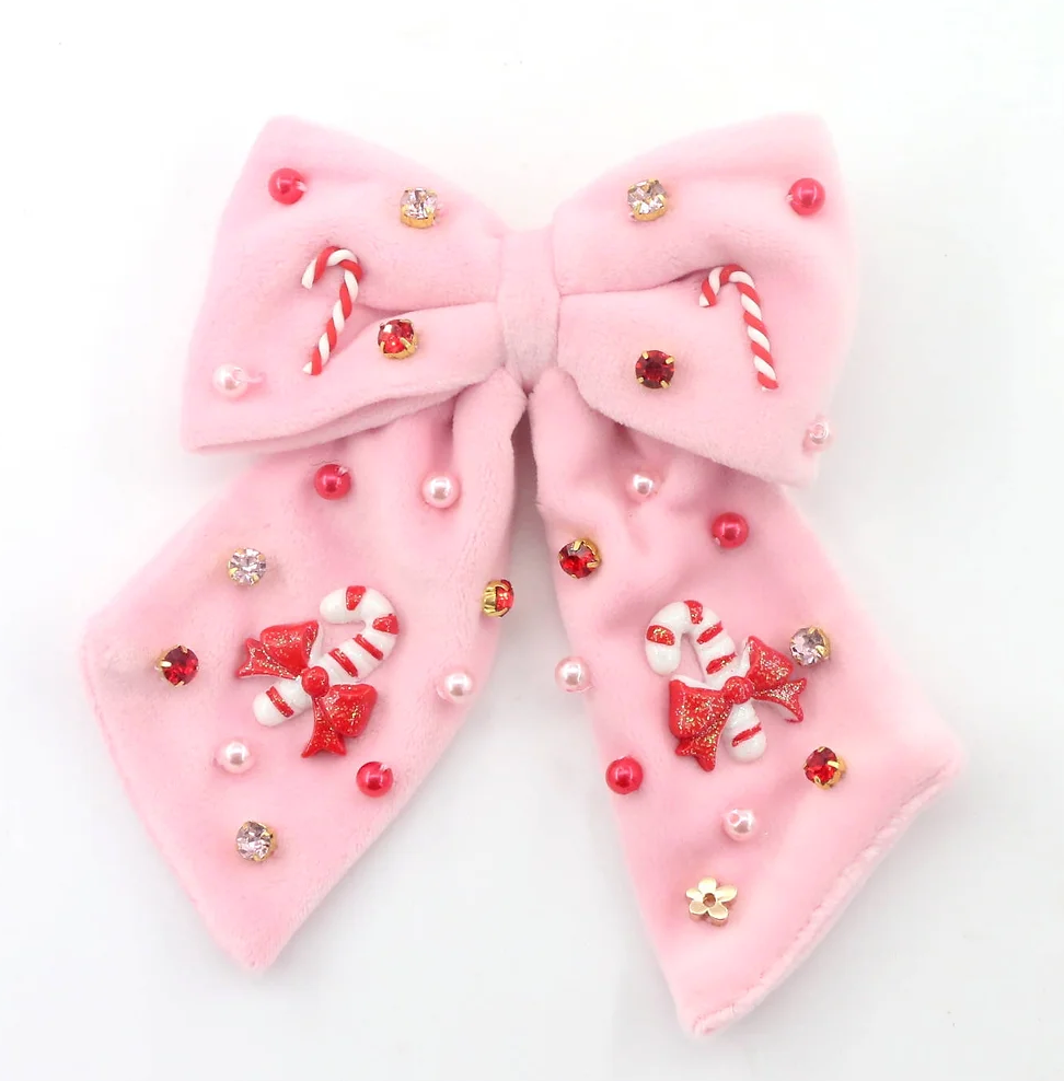 Candy Cane Lane Bow