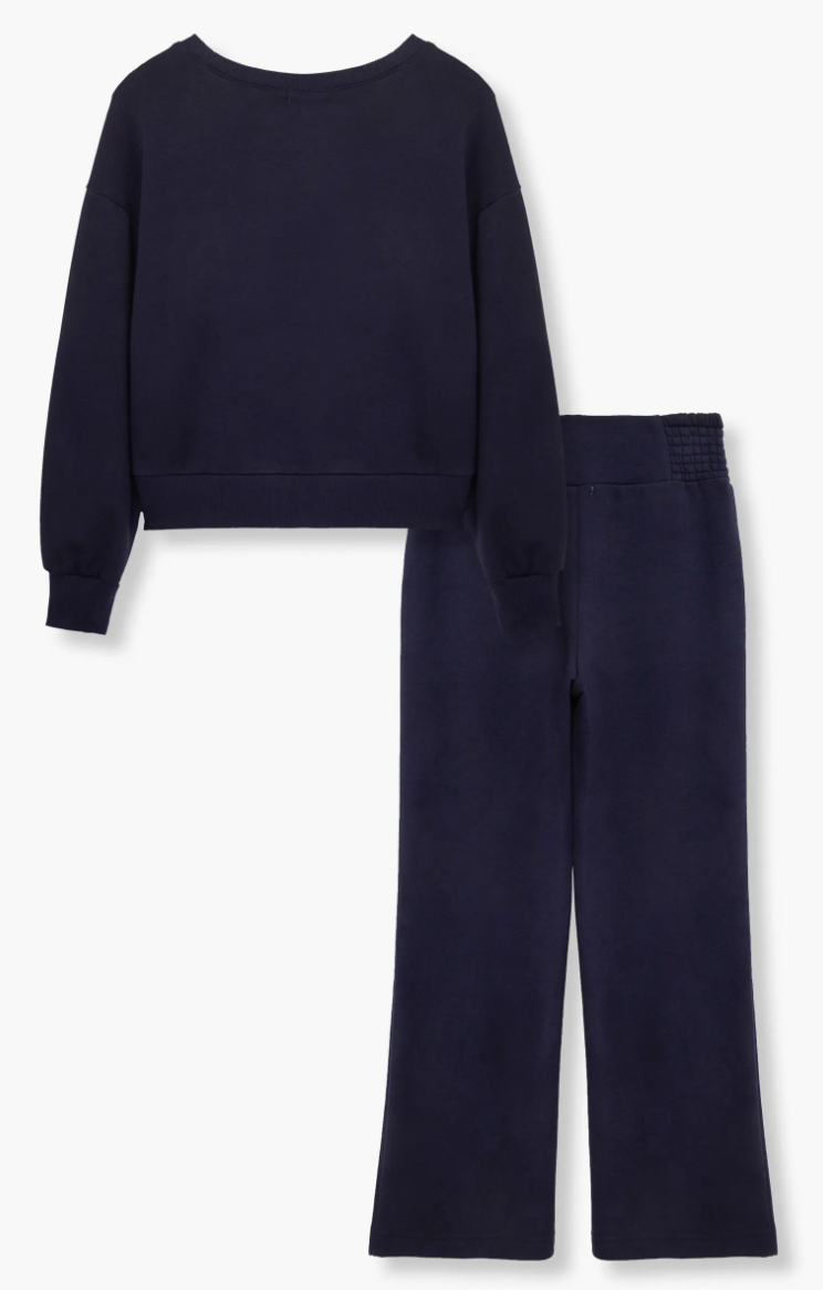 Navy Pullover Pant Set