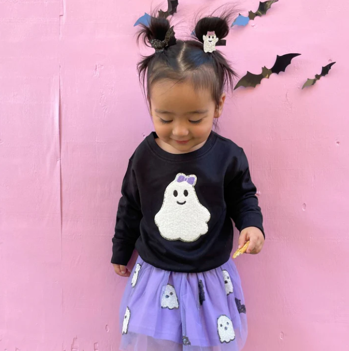 Ghost and Bat Sequin Halloween Tutu