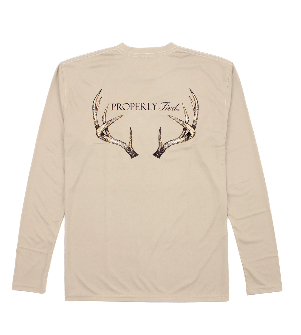 Vintage Antler Sand Performance Tee