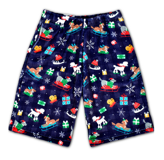 Downhill Dogs Plush Board Shorts