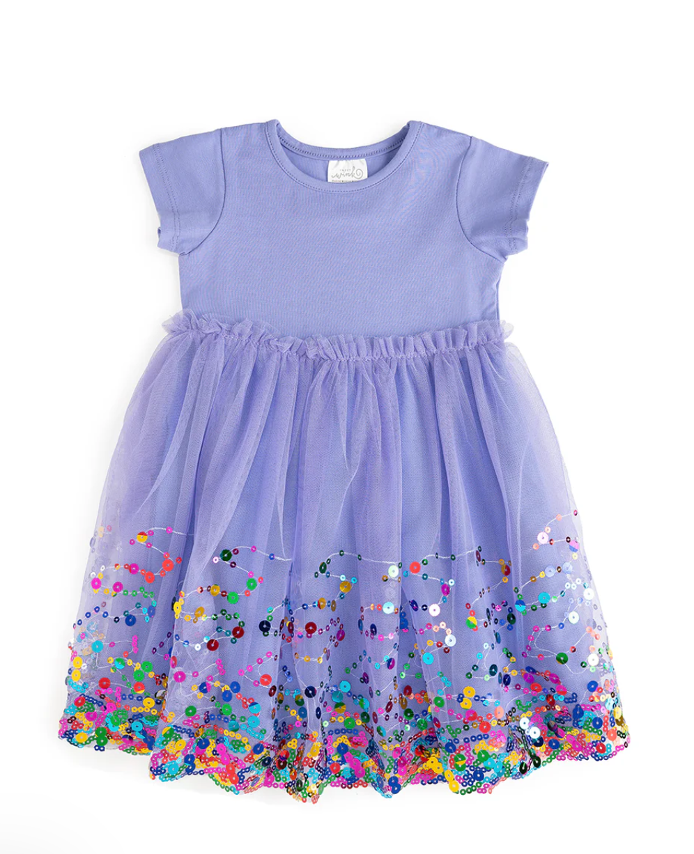 Lavender Confetti Tutu Dress