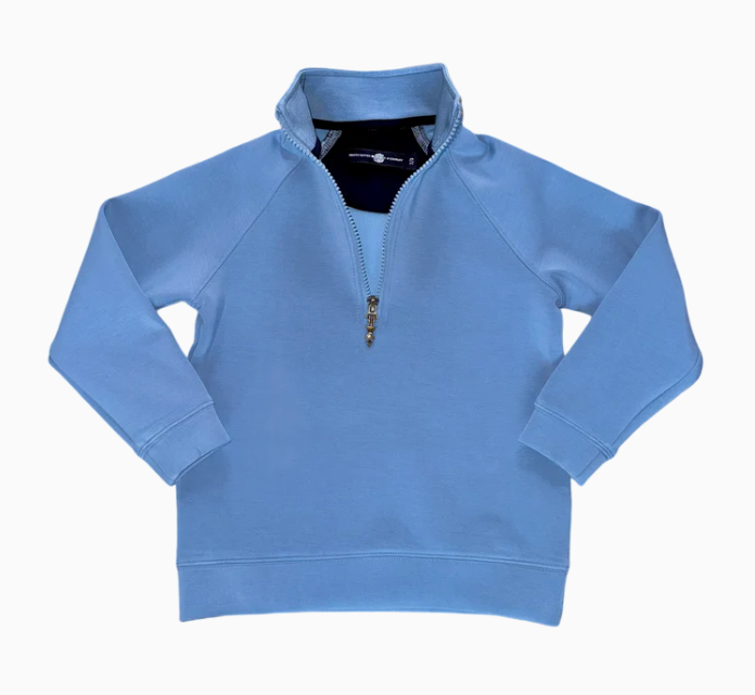 Habersham Half Zip Battery Blue