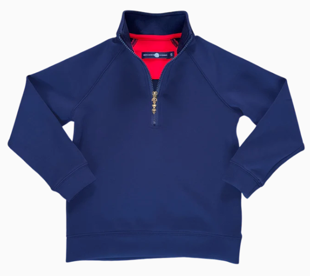 Habersham Half Zip Bulls Bay Blue