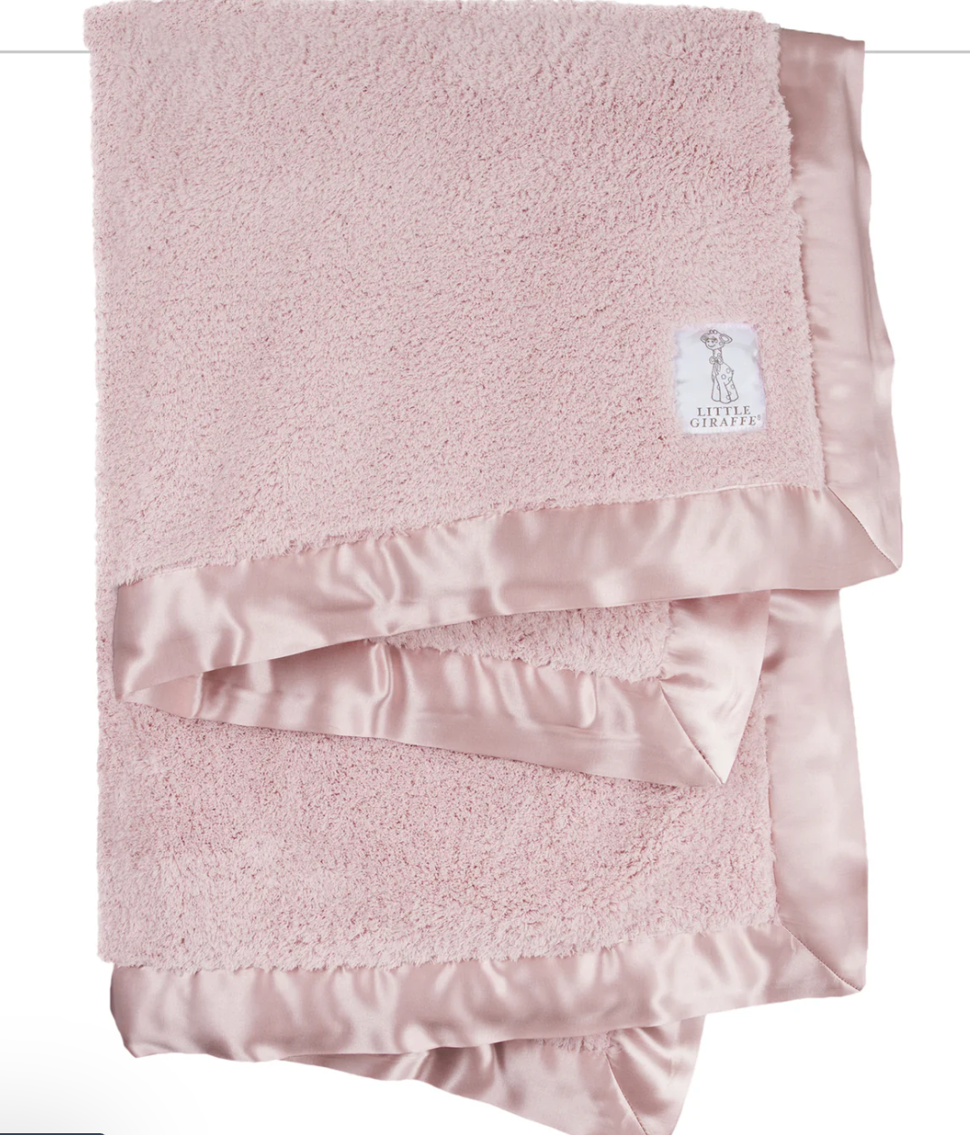 Chenille Baby Blanket Dusty Pink