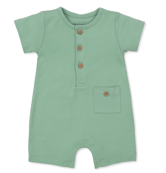 Kissy Love Green Short Playsuit