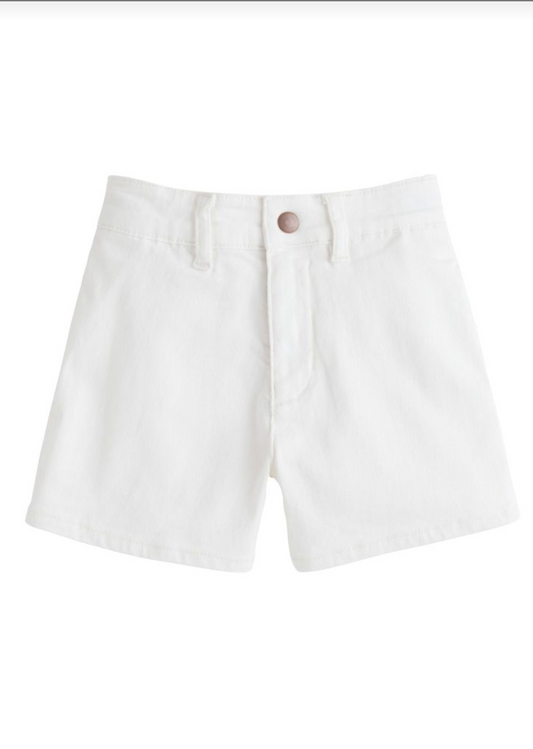 Denim Shorts Ivory Denim