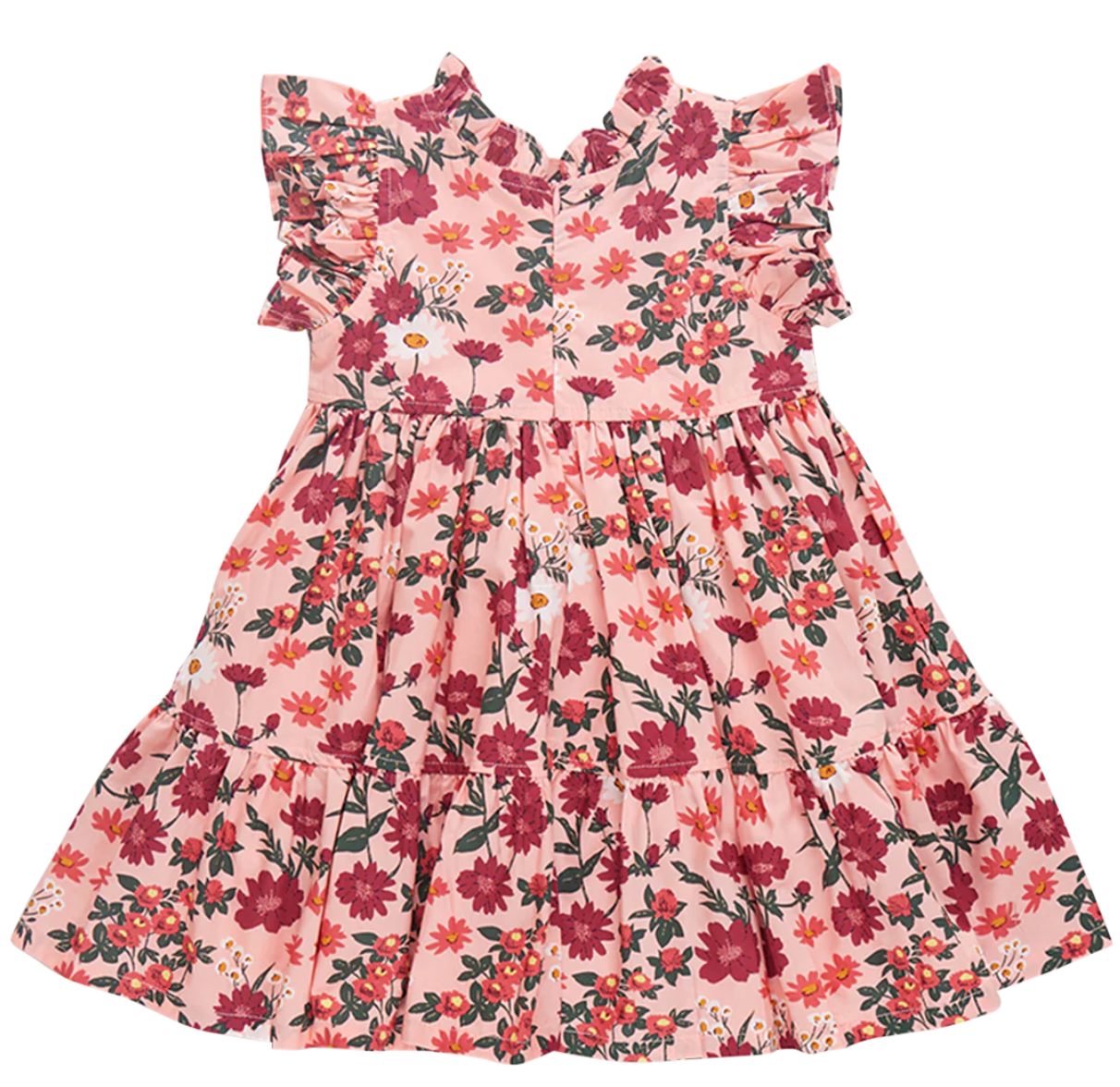 Jennifer Dress Pink Daisy Floral