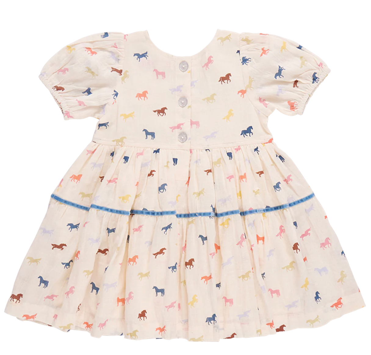 Charlie Dress Multi Tiny Horses