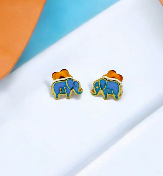 Elephant Tiny Stud Earrings