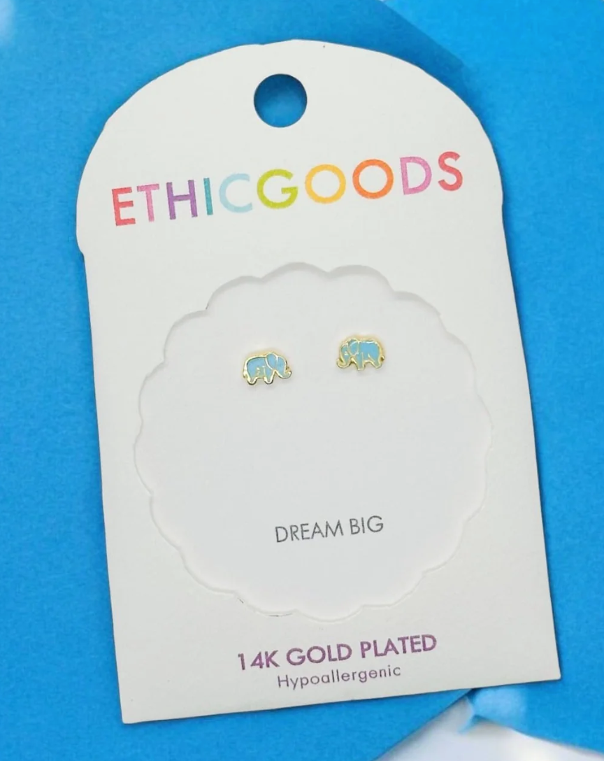 Elephant Tiny Stud Earrings
