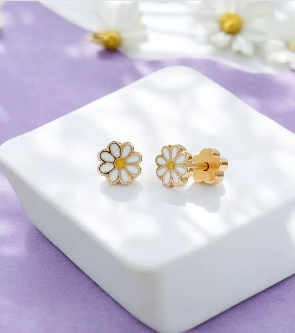 Daisies Tiny Stud Earrings