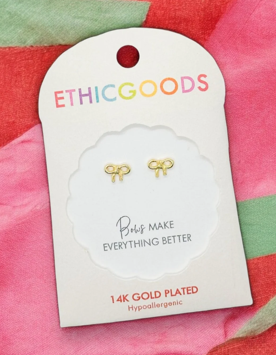 Bow Tiny Stud Earrings