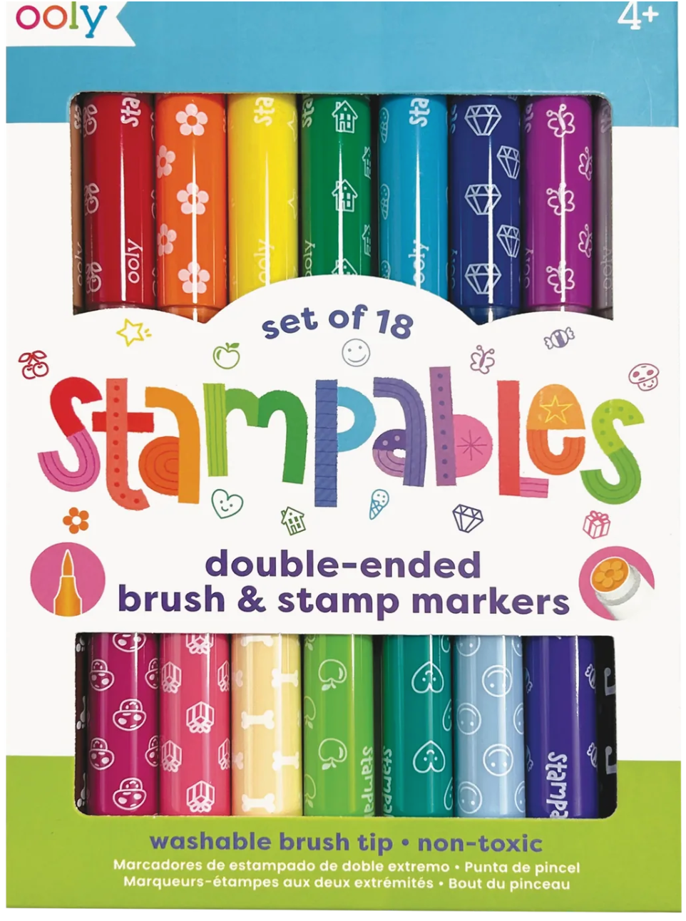 Stampables Double Ended Brush & Stamp Markers