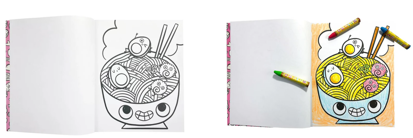 Color-in' Book Coloring Book - Happy Snacks