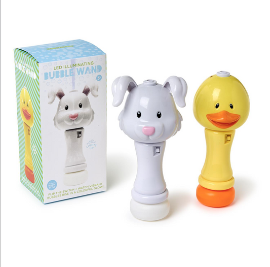 LED Illuminating Bubble Wand Blower