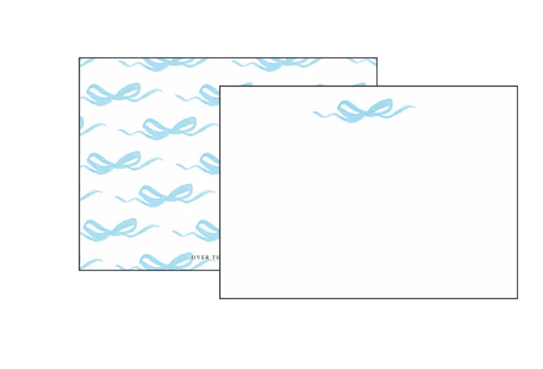 Blue Bow Notecards