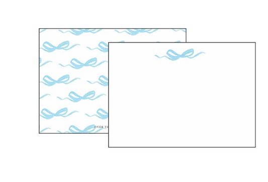 Blue Bow Notecards