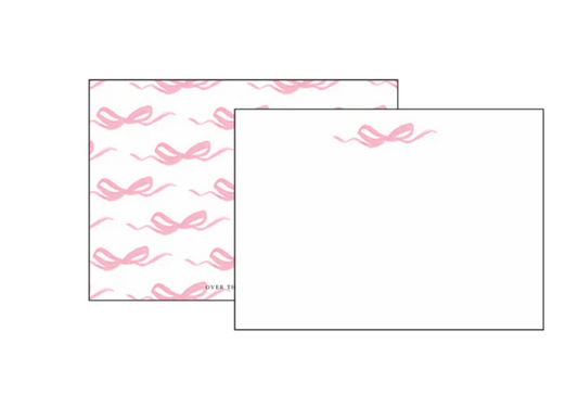 Pink Bow Notecards