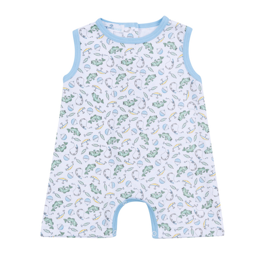 Hook, Line and Sinker Light Blue Playsuit