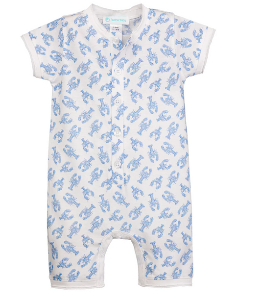 Henley Romper- Crustacean Craze