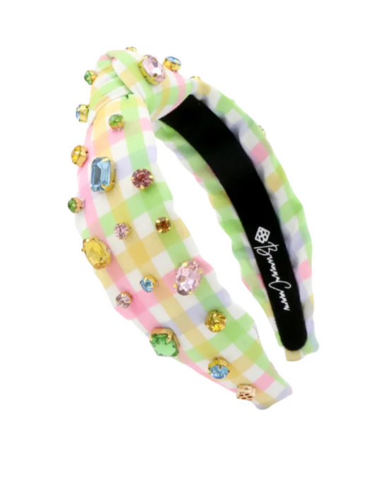 Child Multicolor Gingham Headband