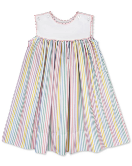 Charming Dress- Petunia Pinstripe