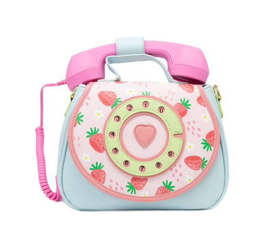 Ring Ring Phone Convertible Handbag Strawberry Fields