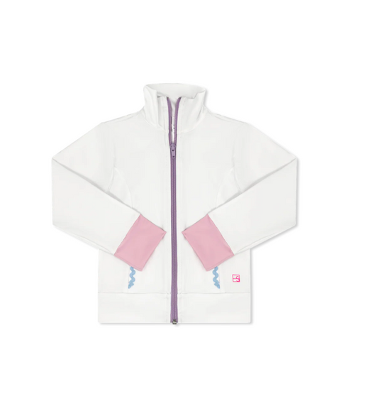 Juliet Jacket - Pure Coconut, Cotton Candy Pink, Cotton Candy Blue