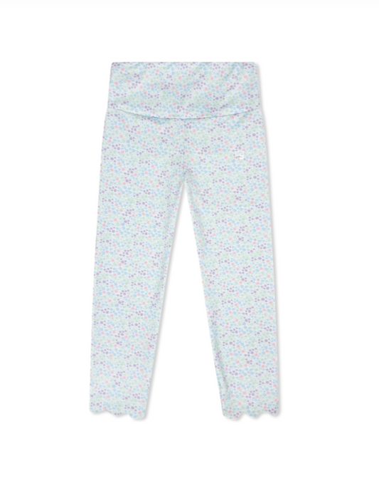 Sadie Scallop Legging - Frosted Floral