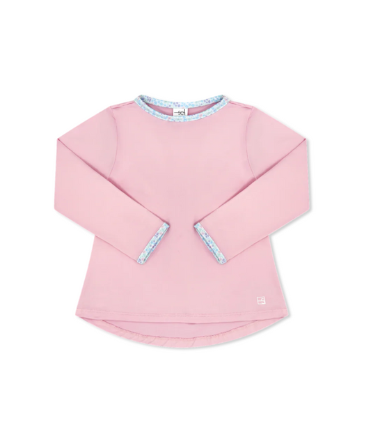 Taylor T Long Sleeve - Cotton Candy Pink, Frosted Floral