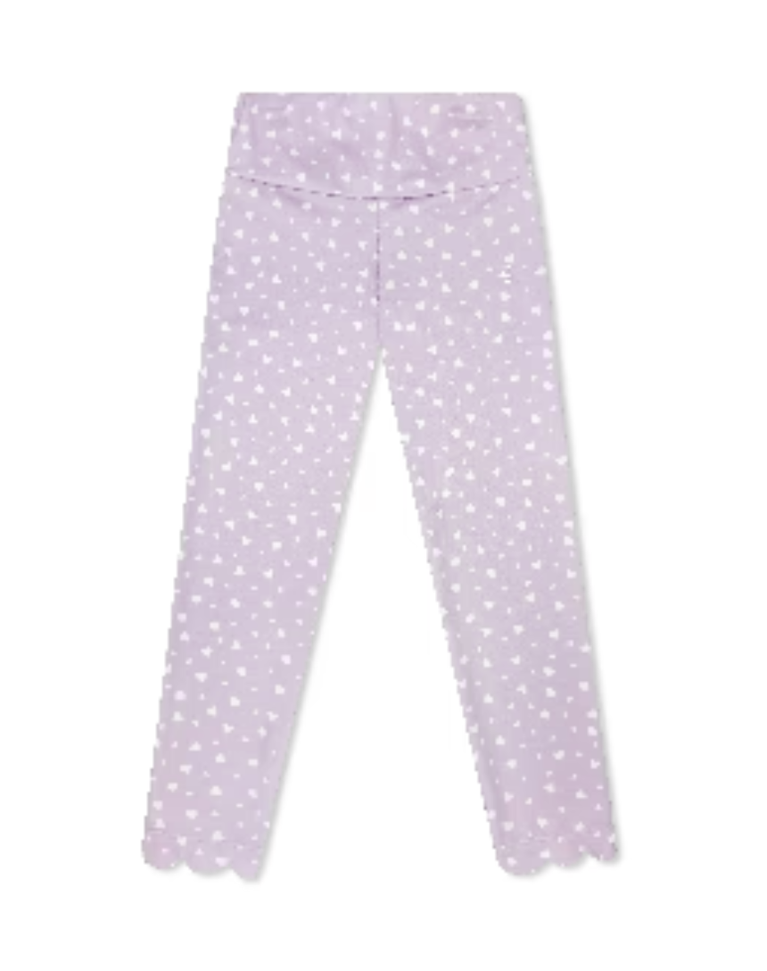 Sadie Scallop Legging - Be Mine