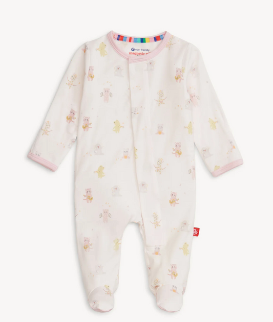 Pink Baby Beats Modal Footie