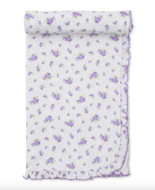 Roses and Blooms Blanket Lilac