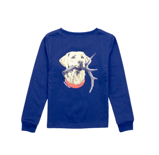 Boys Antler Lab LS River Blue