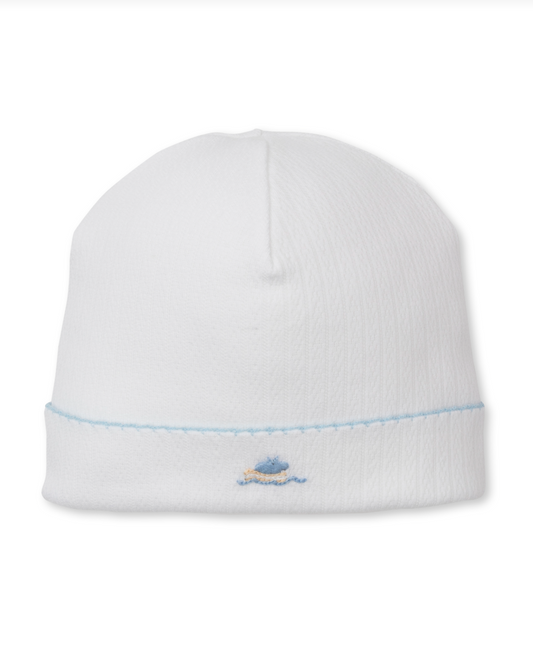 Premier Noah's Hat with Hand Embroidery White/Blue