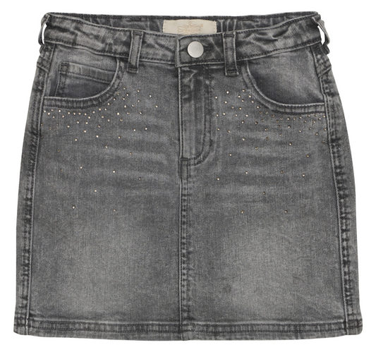 Light Grey Denim Skirt