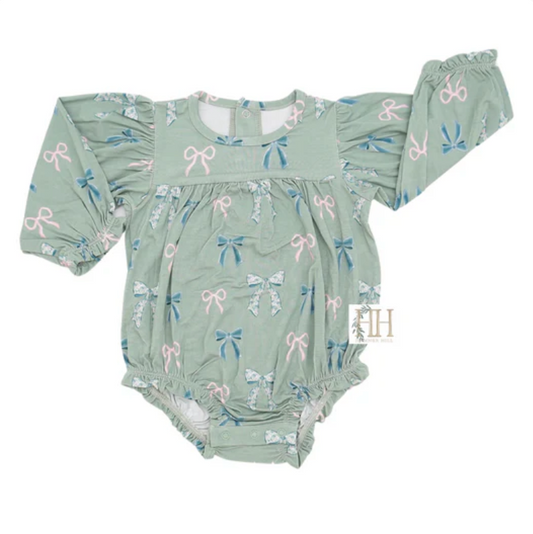 Girls Fall in Bloom Long Sleeve Bamboo Bubble
