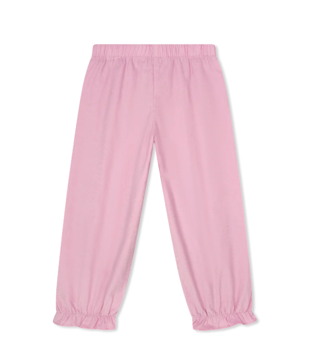 Gloria Gathered Pant High Point Pink Corduroy