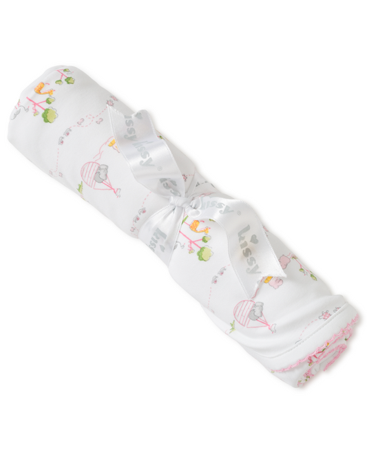 Noah's Print Blanket Pink
