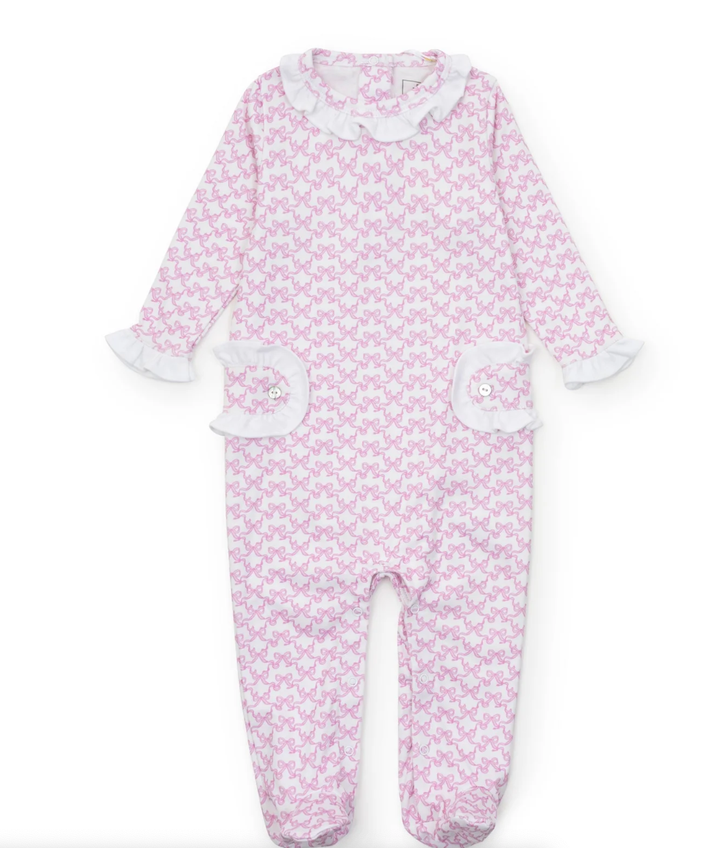 Lucy Romper Pretty Pink Bows